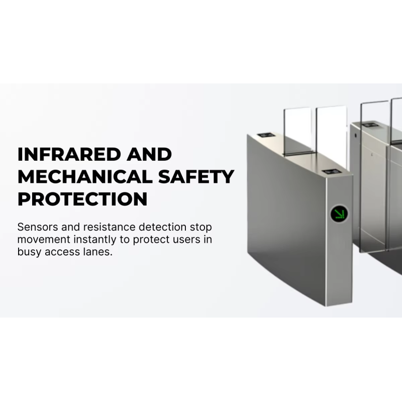 High-Security Anti-Fare Evasion Sliding Barrier Gate with BLDC Motor and Bi-directional Access Control Turnstile