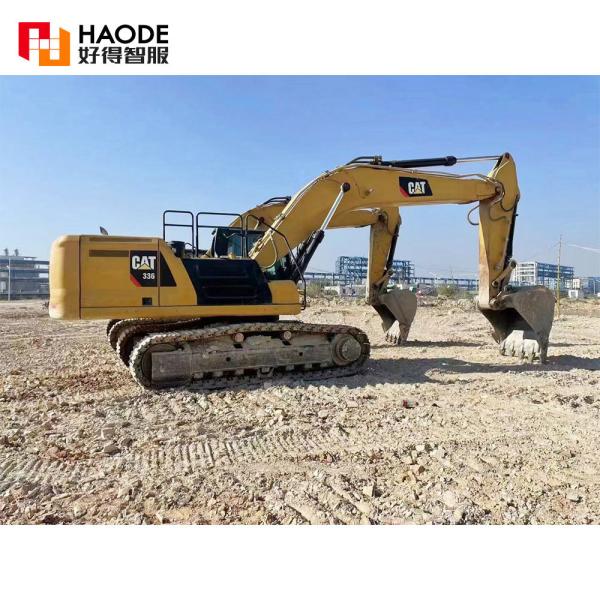7550 мм Капацитет 35 тонн Cat 336 GC Использованный экскаватор с верхним гидравлическим цилиндром