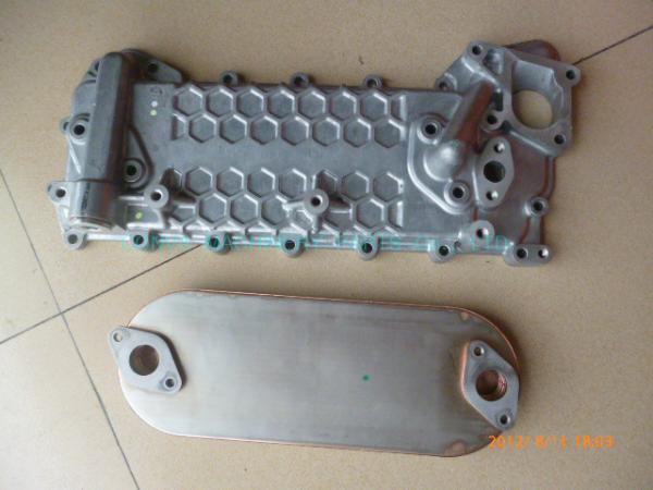 Reliable Isuzu 4hk1 Oil Cooler Parts Engine Oil Cooler Gasket Erosion Resistant