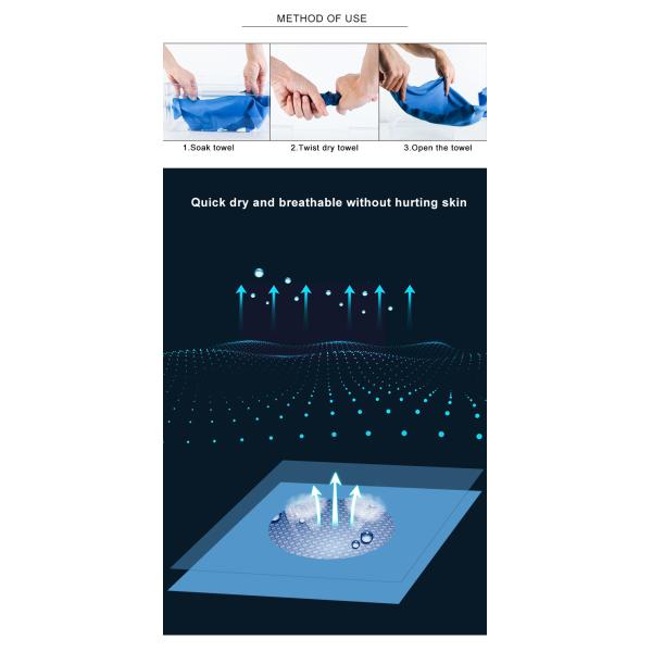 полотенце 55g облегченное быстрое суша Microfiber со случаем силикона