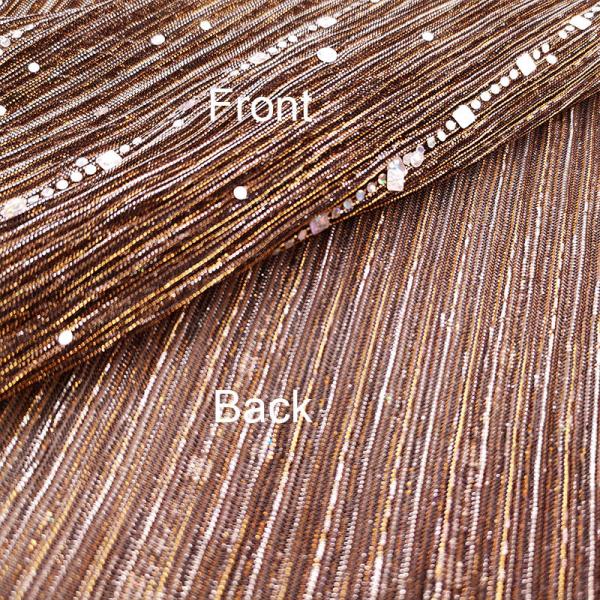 связанный 145gsm материал платья вечера ткани 145cm Sequin яркого блеска металлический