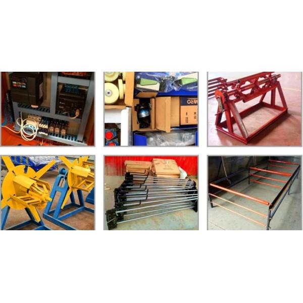 Steel Metal Glazed 6m/min Roof Tile Roll Forming Machine For House