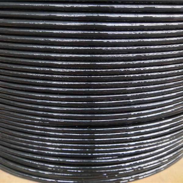 7x19 4mm-6mm TPU noir revêtu de câble de gymnastique fil de fer pour équipement de remise en forme