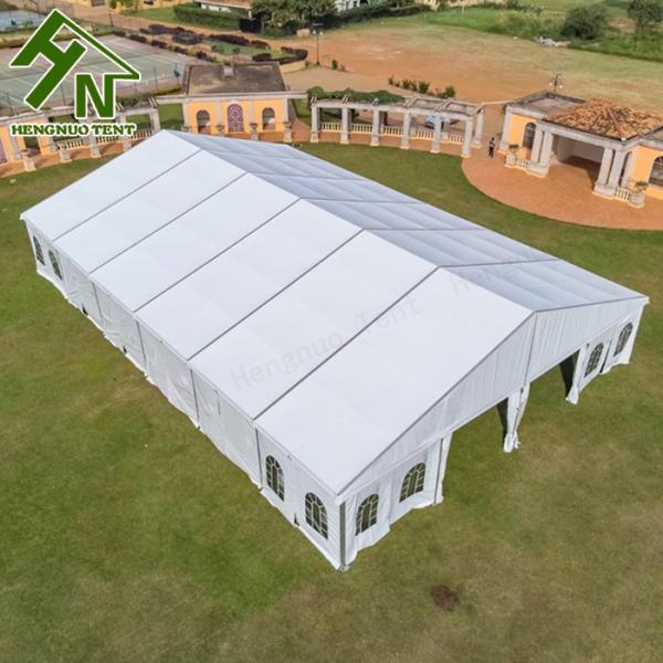 SGS Certified European Style Tent Outdoor Wedding Marquees Rain Gutter Included