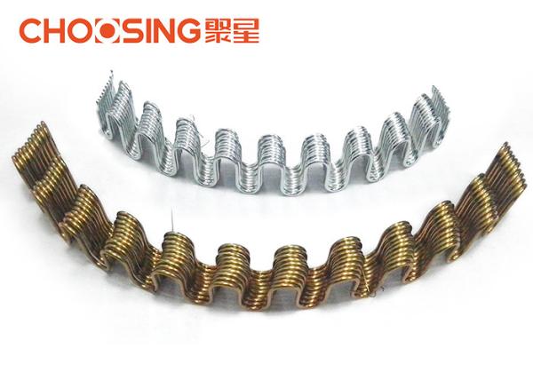 25 Zig Zag Serpentine Springs For Furniture , Auto Upholstery Springs 8 Gauge Curved