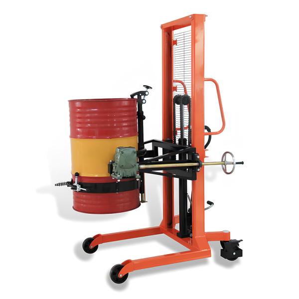 Custom Manual Hydraulic Drum Lifter Rotator Lifter For 55 Gallon Steel Barrel