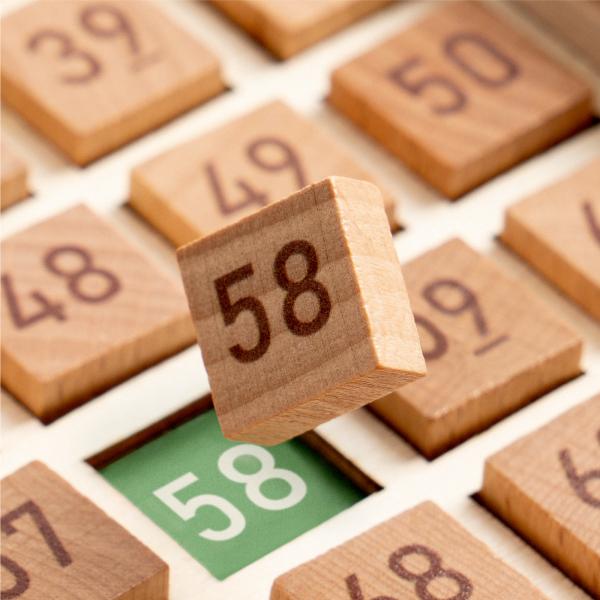 Montessori Educational 	Wooden Math Toy For Preschool Counting Number