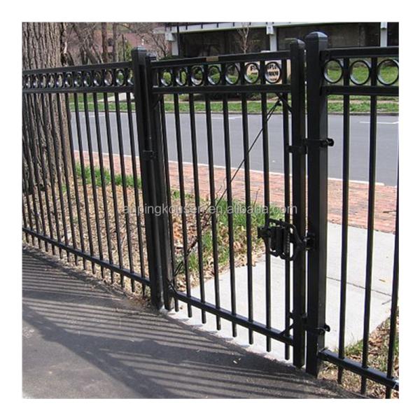 6ft x 8ft Ornamental Garden Black Iron Steel Fence Top Choice for America Main Market