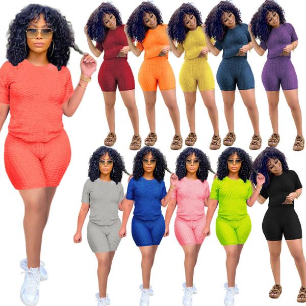 2021 antibacterial good quality 2 pieces set yoga shirt shorts jogger shorts tracksuit tops sportswear