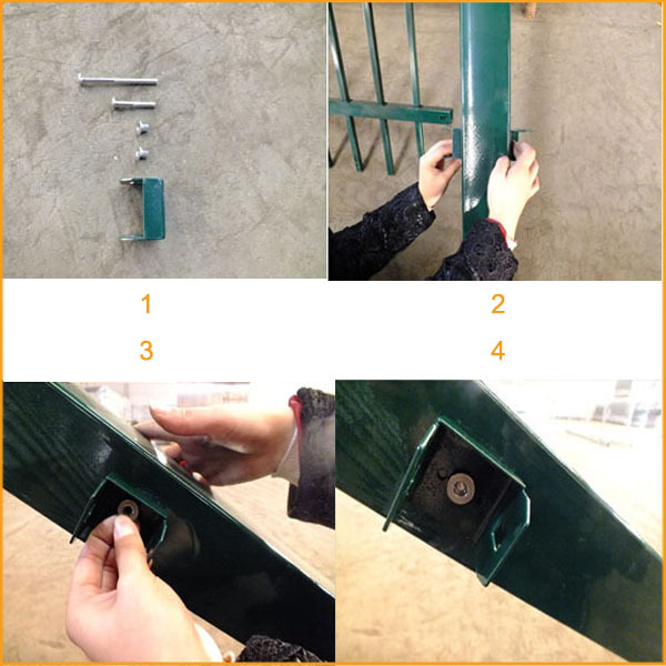 ornamental stainless steel garden fence design