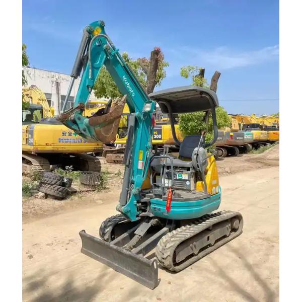 Temps de travail réduit Kubota U-20 Excavateur à rouleaux d'occasion avec soupape hydraulique d'origine
