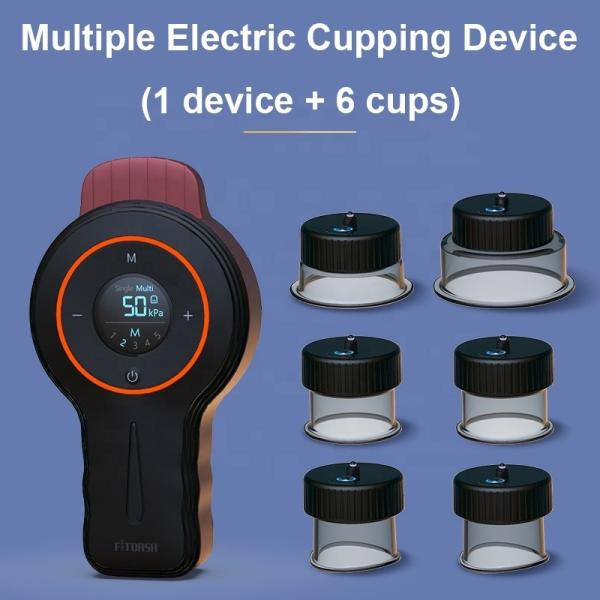 Rated Power Cupping Device 7w Cup 1w Fitdash Gua Sha Cupping Stimulate Massage Equipment