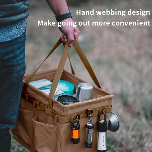 Outdoor Tactical Storage Bag, Tactical Utility Tote Bag For Outdoor Camping, Picnic Storage Bag With Handles Outdoor
