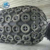 bainha pneumática de flutuação habilitado do ISO BV Marine Fender With Black Tyre de 4.5*9m