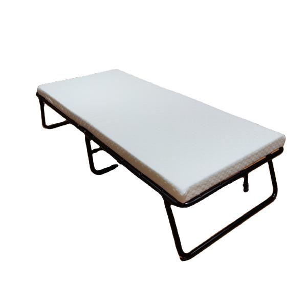 Portable 8cm Foam Super Single Folding Bed With Mattress for Outdoor Adventures