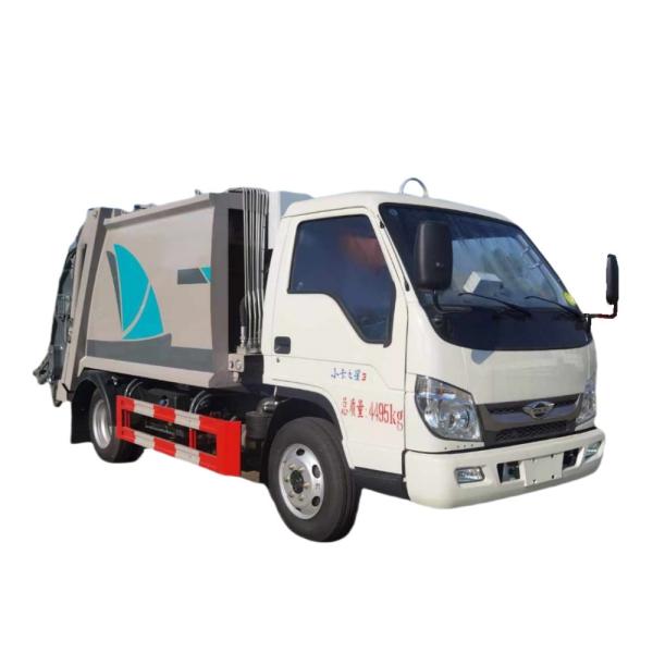 Manual Transmission 5m3 Capacity Diesel Compactor Garbage Truck for Waste Compression