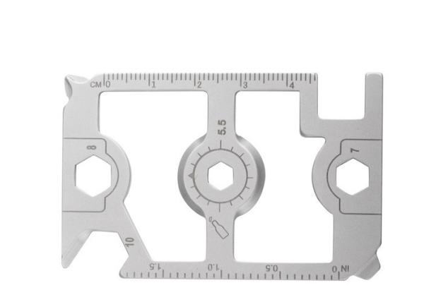 Estampagem de punção de precisão 70MM Pulverização de areia Ferramenta EDC multifuncional Card Knife Resistência Aço Abre garrafas