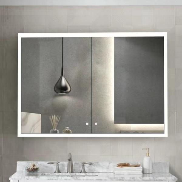 CE SAA IP44 Customized Bathroom Cabinets Anodized Aluminium Wall Mounted Vanity