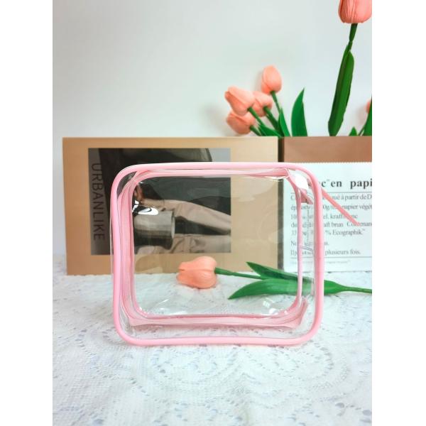 Promotion Sale Fashion Style Waterproof Clear Makeup Bag for Your Cosmetic Collection