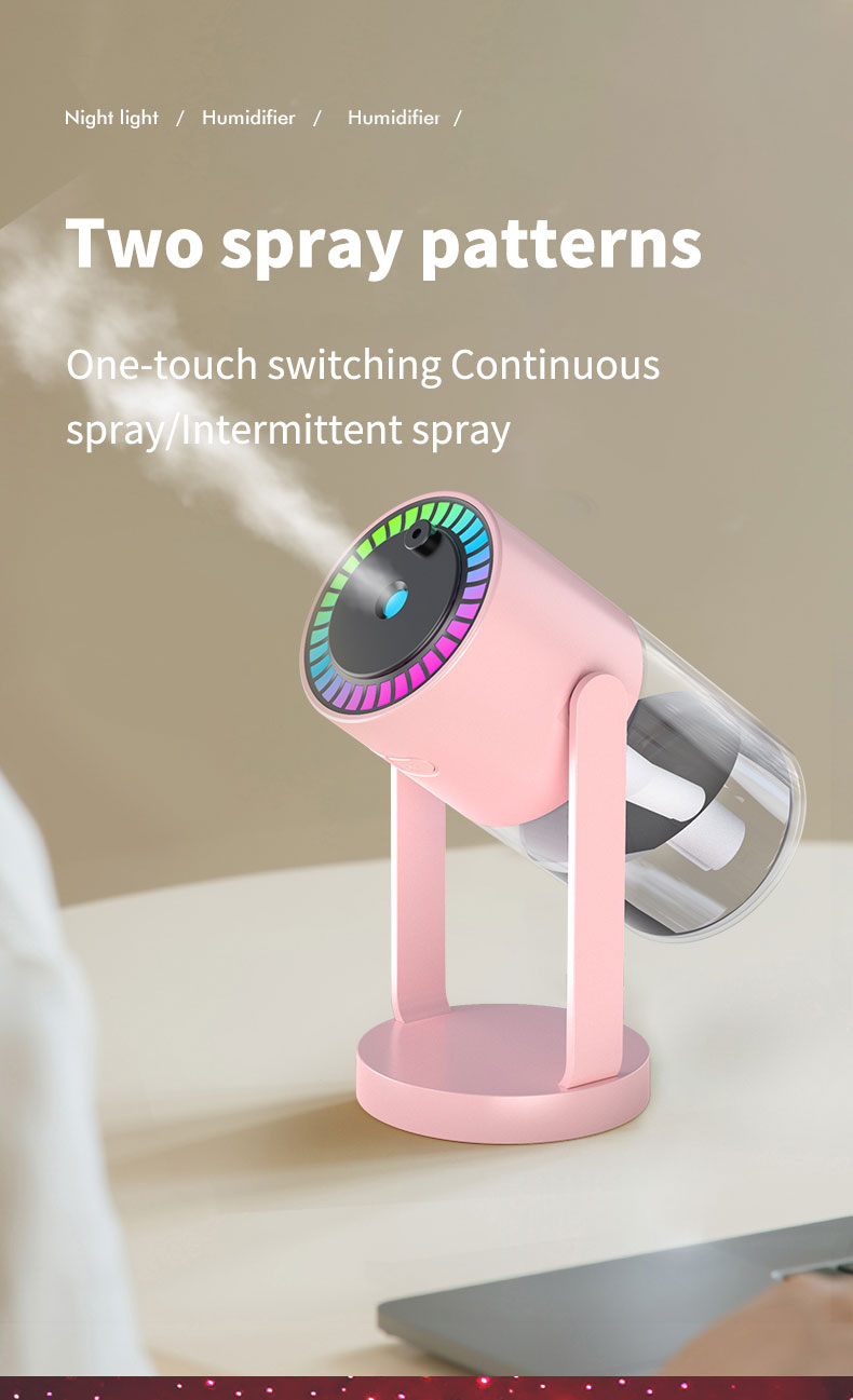 Factory Customized Logo Ultrasonic Mist Mini Portable USB Led Night Light Starry Projector Air Humidifiers for Car