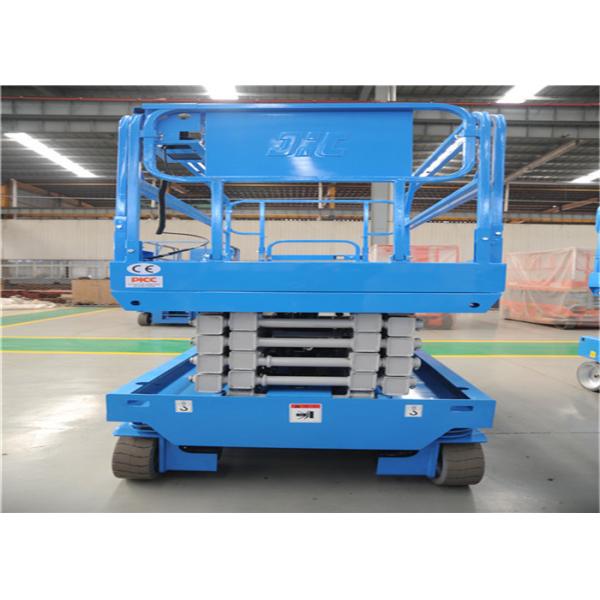 Adjustable 13M Rough Terrain Scissor Lift Overload Protected Imported Seals