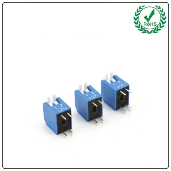 Tipo interruptor dip plástico rojo del spdt 2.54m m de la diapositiva de la serie 1a 50v del DS 3 compradores