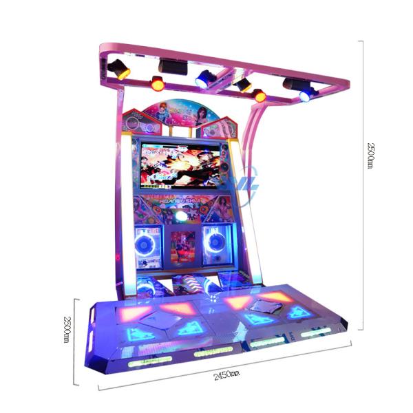 55 Inch Music Dancing Redemption Game Machine Iron Box Material