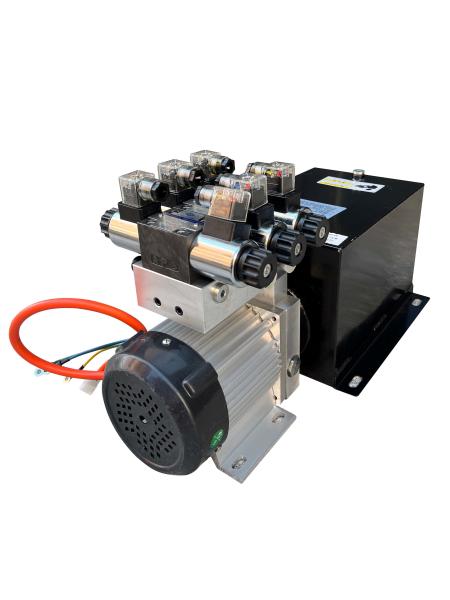110v Car Lift Hydraulic Power Unit 0.75-25Quart Fuel Tank Customizable