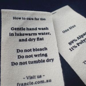 Устойчивый экран полиэстера OEM печатая ярлыки одежды