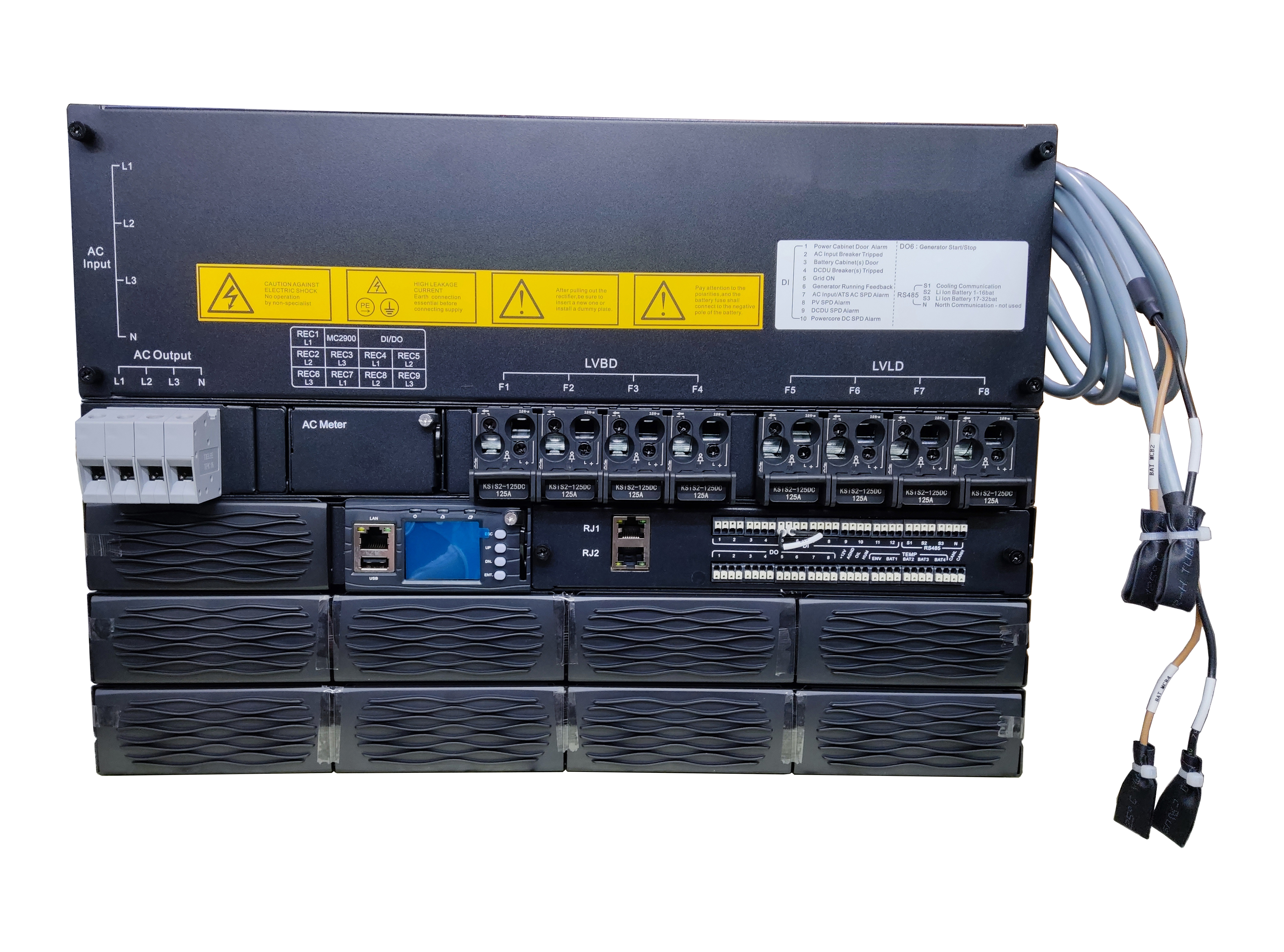 High Capacity 48V DC Telecom Rectifier Power System Modular MC2600 Smart Controller Integrated DC Distribution Designed for 5G Core Base Stations Data Center