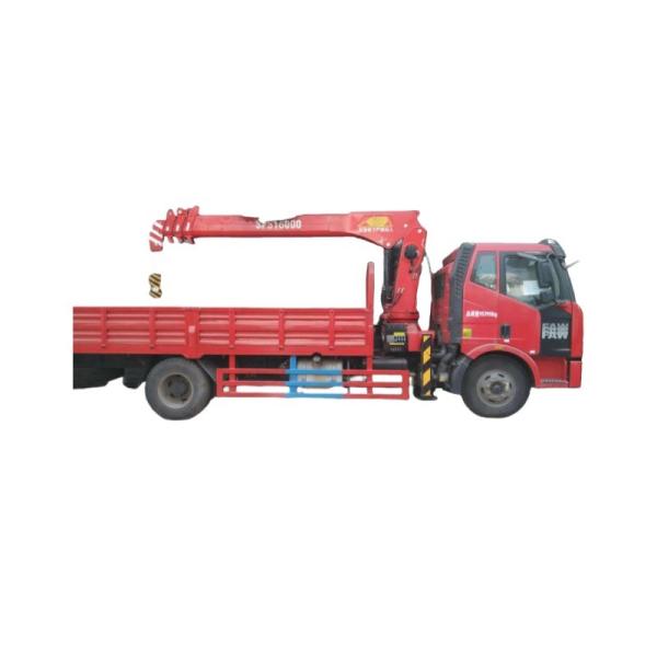 FAW 15ton Cargo Compartment Size 5650*2300*600 Maximum Lifting Load 6ton Speed 102km/h Truck-mounted Lifting Truck Crane