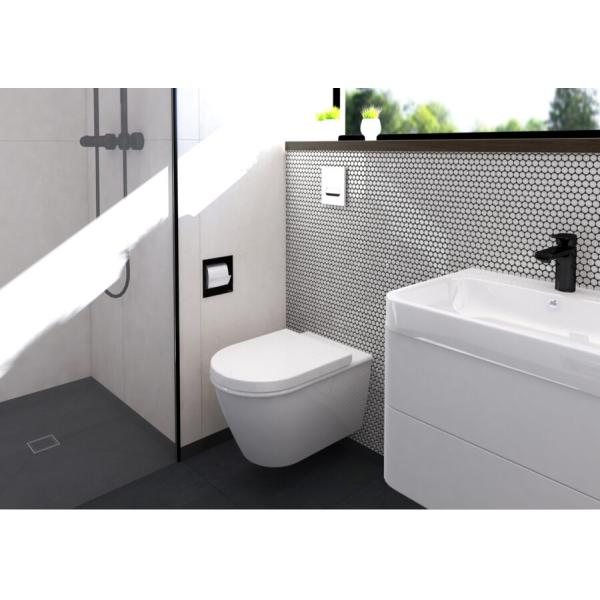 Wall Mounted Bathroom Paper Holder Metal Construction Black/Gunmetal/Polished/Brushed
