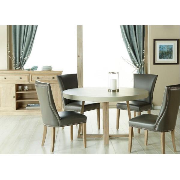 Customize chair dining genuine leather dining chair grey leather chairs restaurant, dinning room set furniture.
