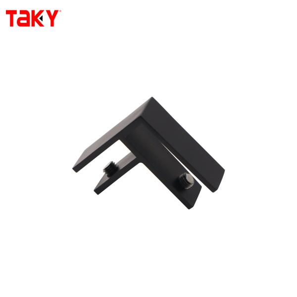 Stainless Steel 316 F Shape Glass Door Connector for 8-12mm Glass with Modern Frameless Design