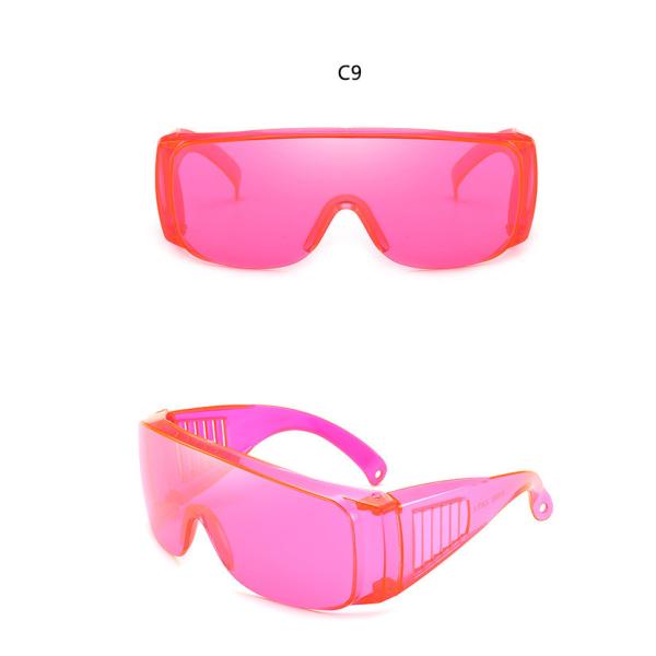 Transparent Lens Oversized Sunglasses UV400 38g Windproof Goggles