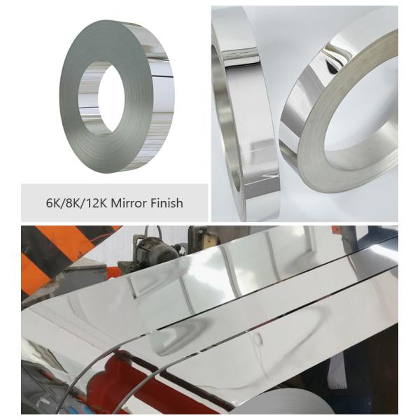 Катушка отполированная зеркалом нержавеющей стали металлического листа крена ASTM sS201 стальная прокладки 6K 8K