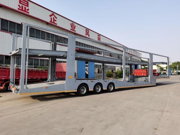 3 Axle Air Suspension Car Carrier Semi Trailer with Fuwa/BPW Axle and ABS System