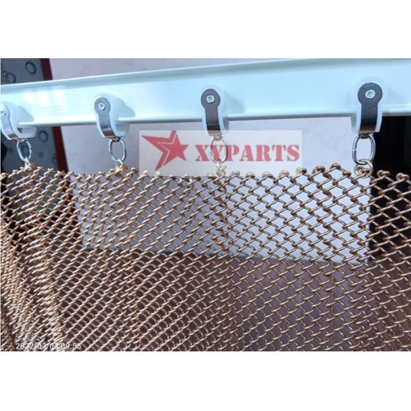 1.2 MM Aluminum Alloy Metal Mesh Curtain Metal Coil Drapery For Concert Hall