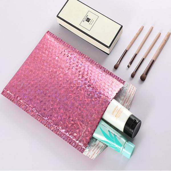 Printed Metallic Foil Rose Gold Poly Mailers 3-5mm thickness