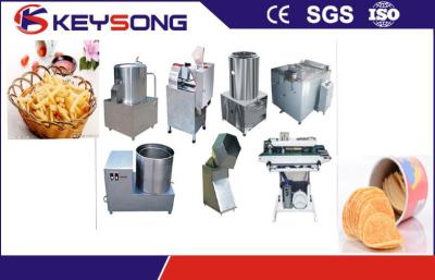High Output Potato Crisps Making Machine , Custom Commercial Potato Chip Maker