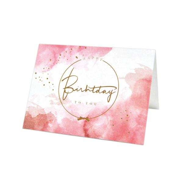 Custom Gold Foil Greeting Card For Weddings Birthdays Christmas