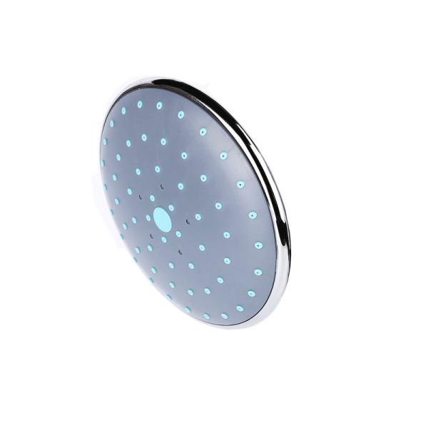Round Chrome Rain Shower Head High Efficiency Contemporary Unique Design