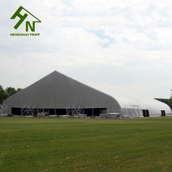 Peach Shape Curved Event Tent Aluminum Frame Black Out Roof Cover