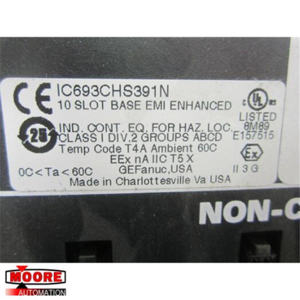 IC693CHS391N  GE   CPU Module Base 10 Slot