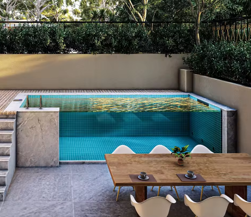 Transparent Acrylic Wall Panels System for Infinity Edge Pool Custom Manufacturing & CNC Cutting Service