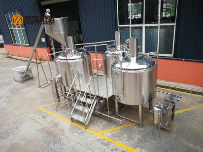 10 Bbl Industrial Beer Brewing Equipment , Mini Beer Brewery Equipment
