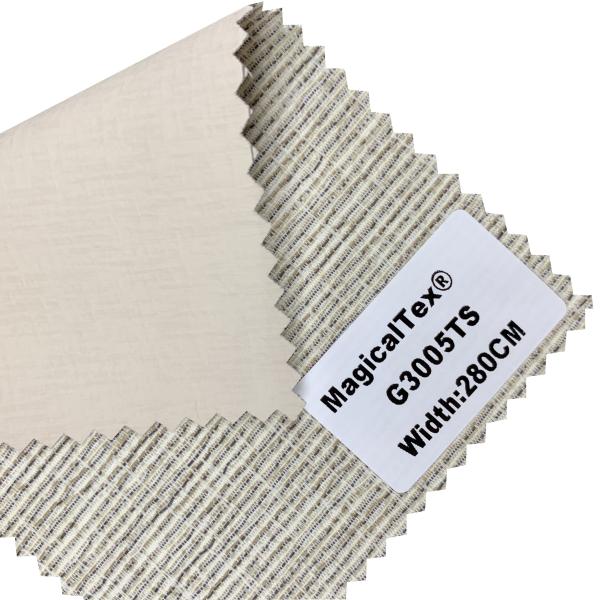 Color Coating Blackout Jacquard Pattern Roller Blind Fabric for Workshop
