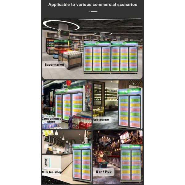 748L стеклянные двери холодильник холодильное оборудование для холодильников напитков