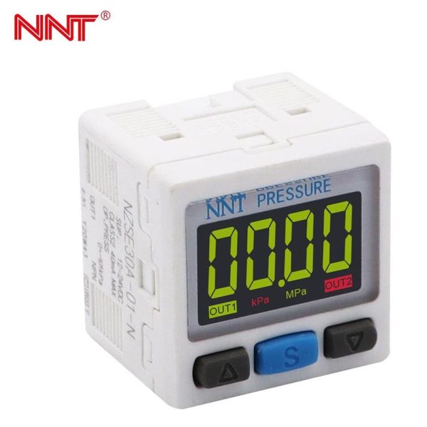 NNT NZSE30A(F) High Accuracy ±0.5% F.S. Digital Pressure Switch with Clear Digital Display and IP65 Protection for Industrial Applications