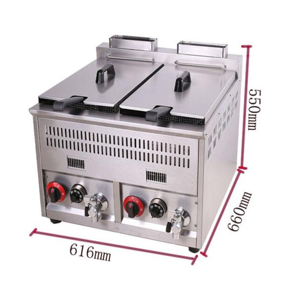 Único cilindro friável de Fried Fruit Commercial Catering Equipment para o alimento